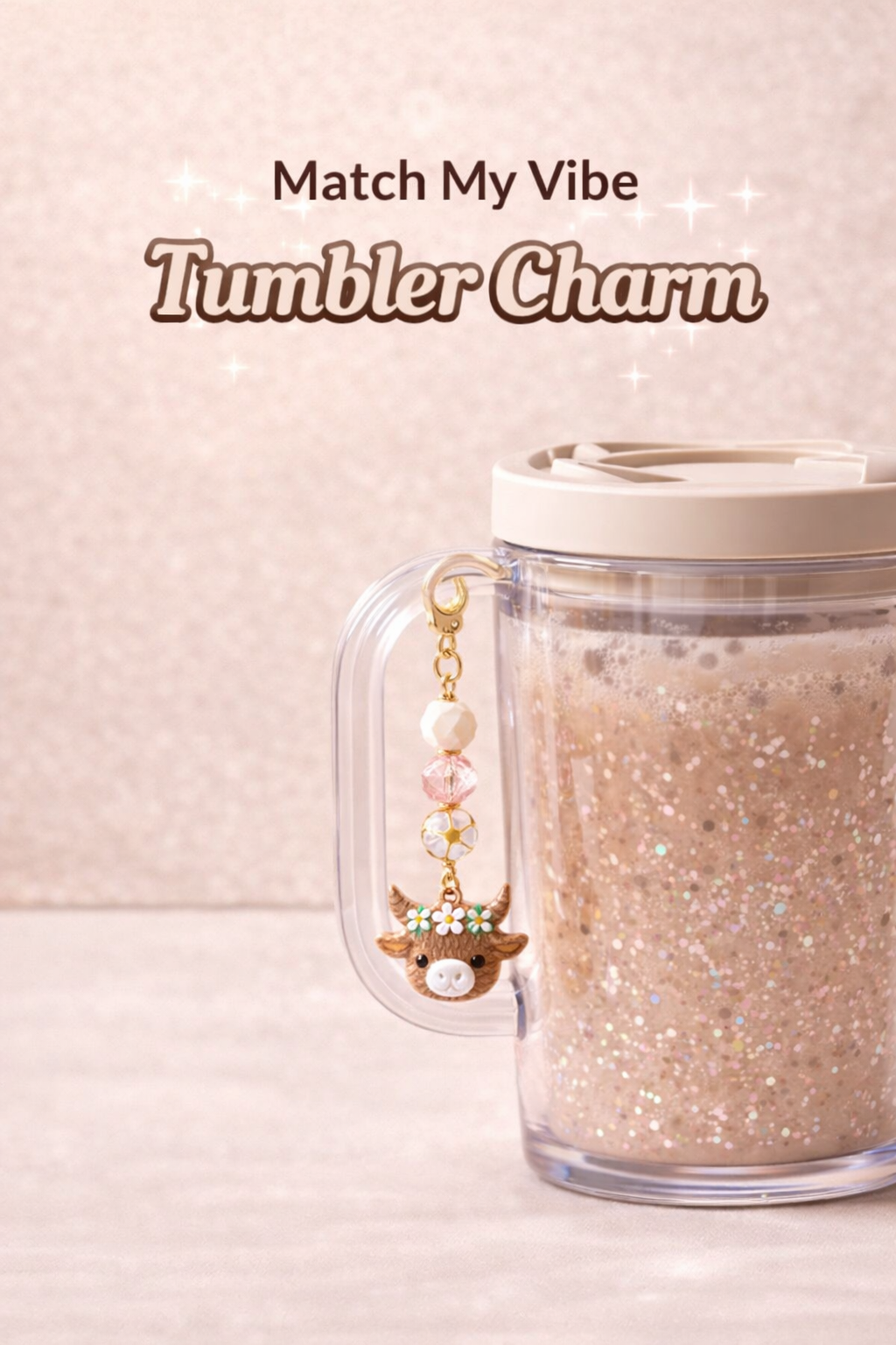 Match My Vibe-Tumbler Charm