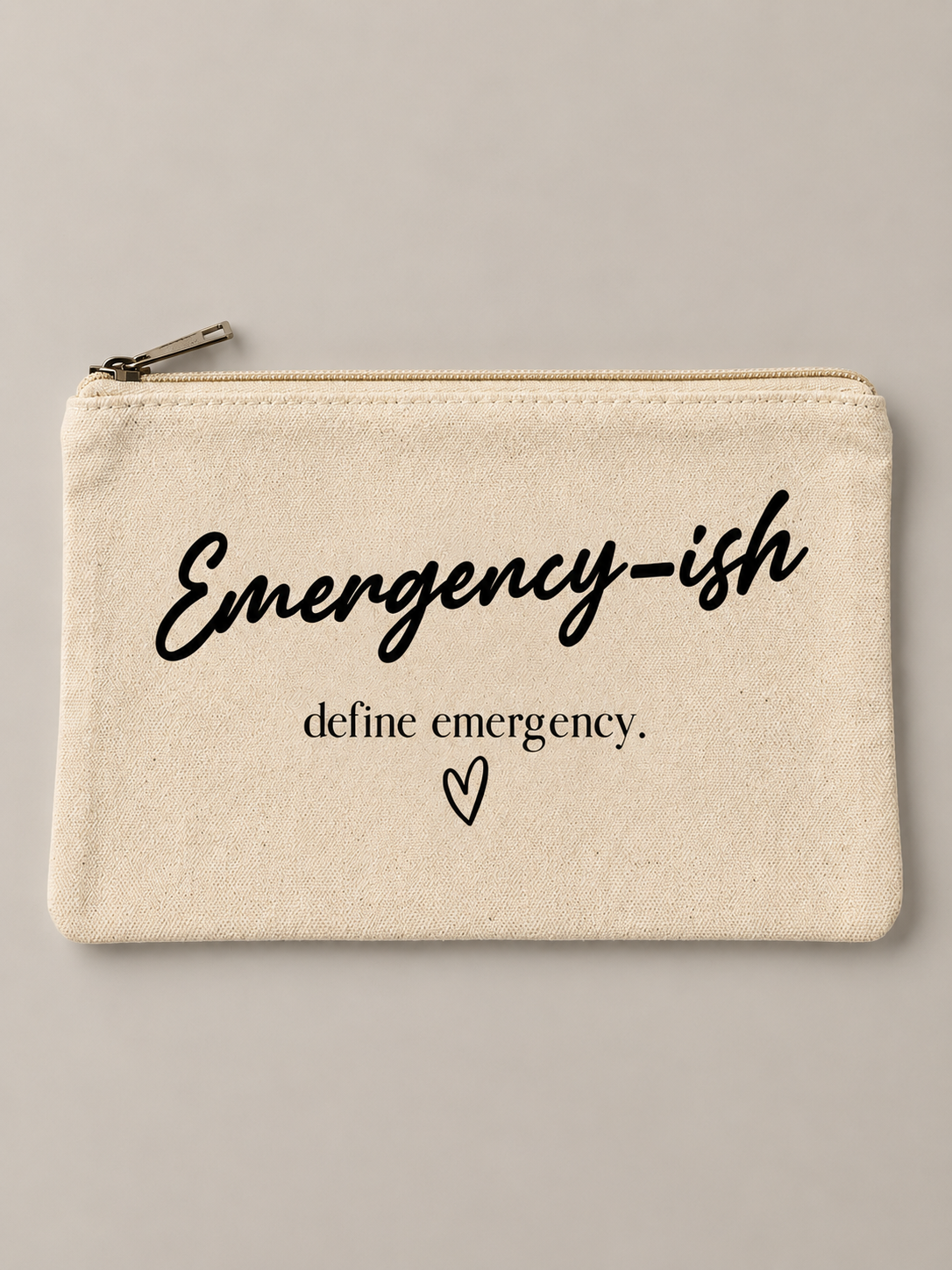 “Emergency-ish” Zipper Bag
