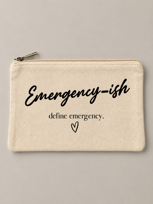 “Emergency-ish” Zipper Bag