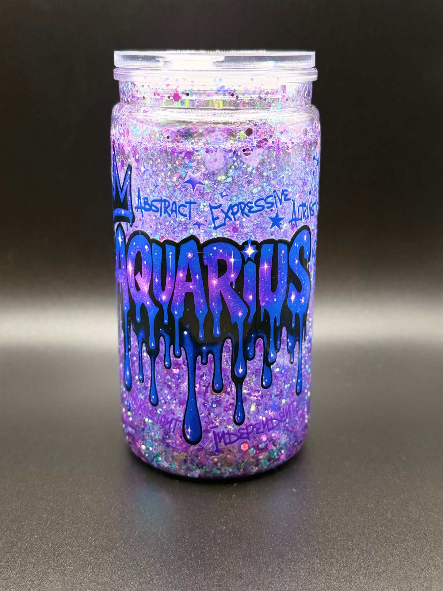 “Aquarius” Glitter Sip